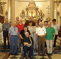 La Fraternità OFS di Latisana in chiesa a Palazzolo dello Stella, nel giugno scorso, in occasione del Triduo per la Festa di Sant'Antonio da Padova tenuto dal Cappuccino fra' Aurelio Blasotti